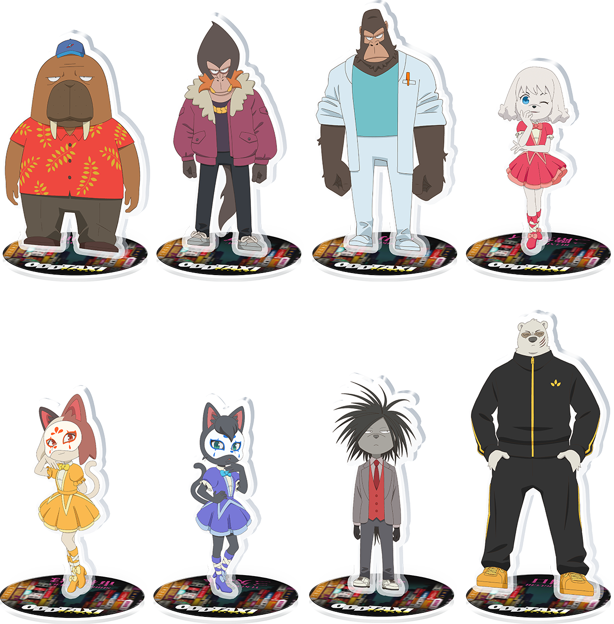 アニメ「オッドタクシー」 ふわぽにシリーズ アクリルスタンド